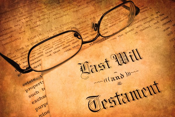 Close-up of a "Last Will and Testament" document symbolizing the importance of estate planning and elder law in directing the distribution of an individual's probate property after their death.