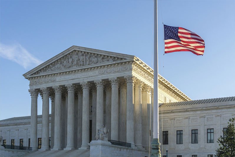 Exterior view of the U.S. Supreme Court building, related to estate planning and elder law decisions.